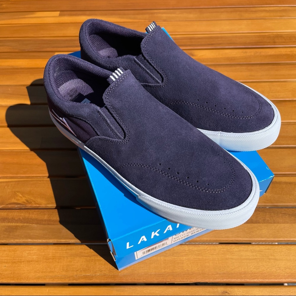 Lakai Owen VLK Slip-On Grape Suede Size 7